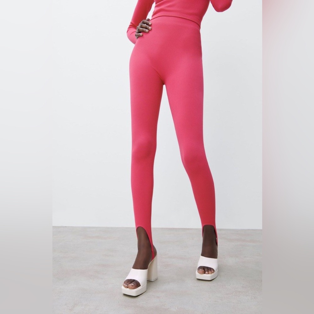 Zara Pink Leggings Size M/L